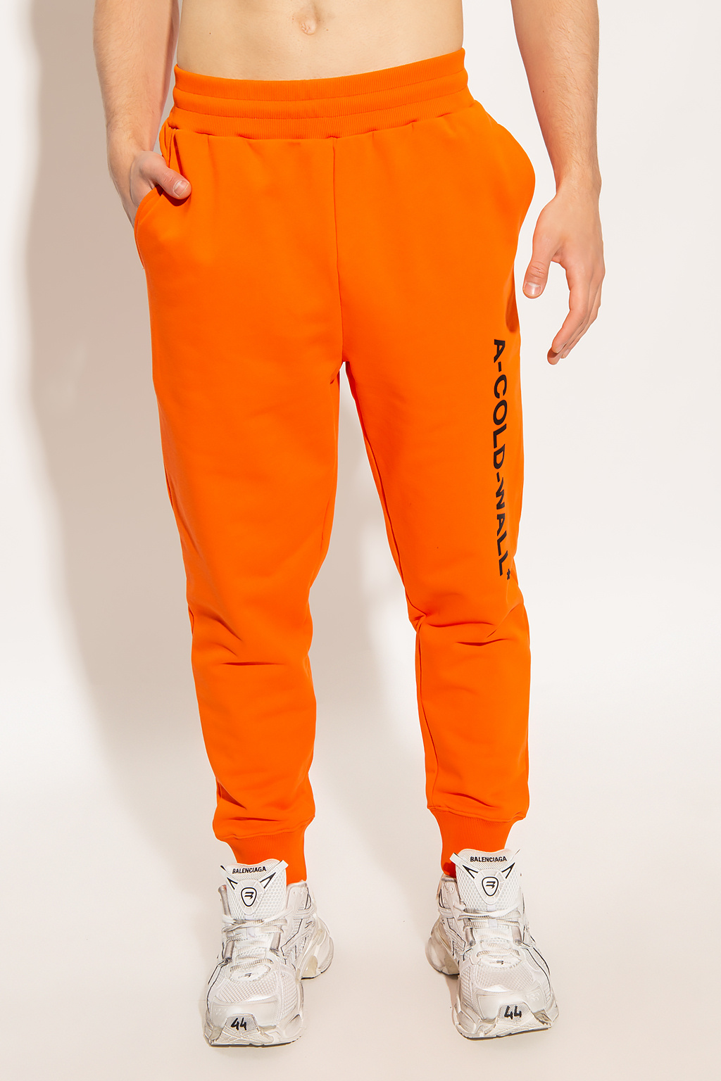 Bright discount orange sweatpants